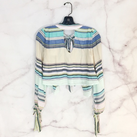 NWOT Wildfox Little Black Boots Striped Top - Picture 4 of 9